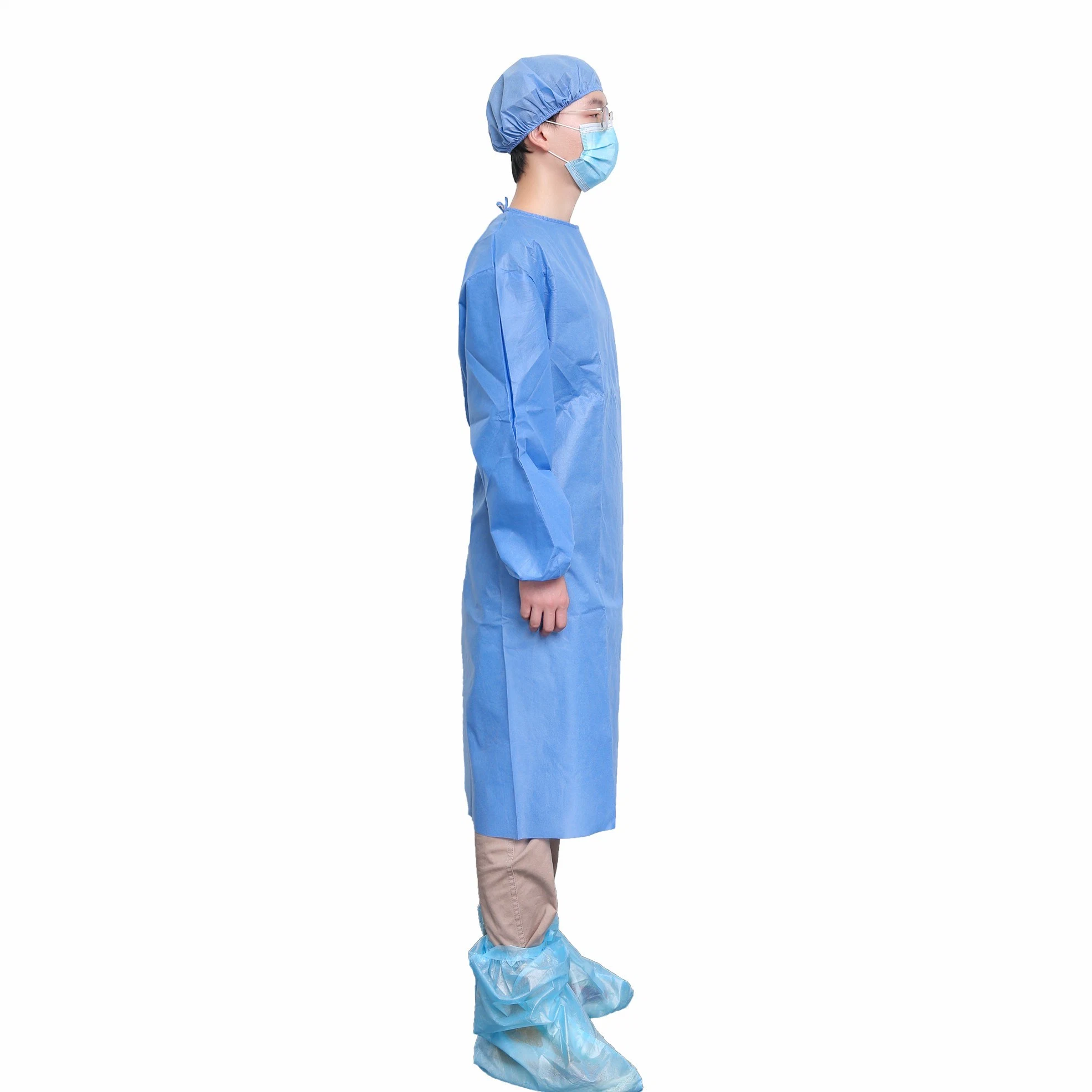 Disposable Pppe Medical Surgical Isolation Gown for Hospital Use