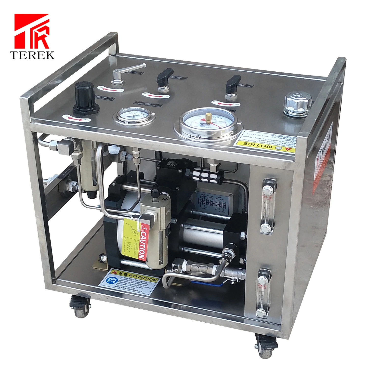 Terek Pressurized Equipment Series Hydro Testing Equipment Hydrostatic Hose Test for Cylinders with Chart Recorder