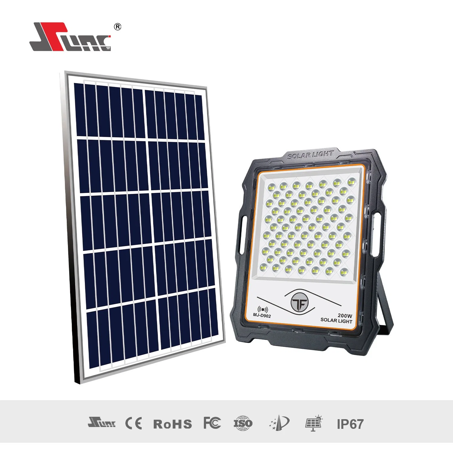 ISO9001 Manufactory Design Full Charge Bright Solar Powered Security Lights