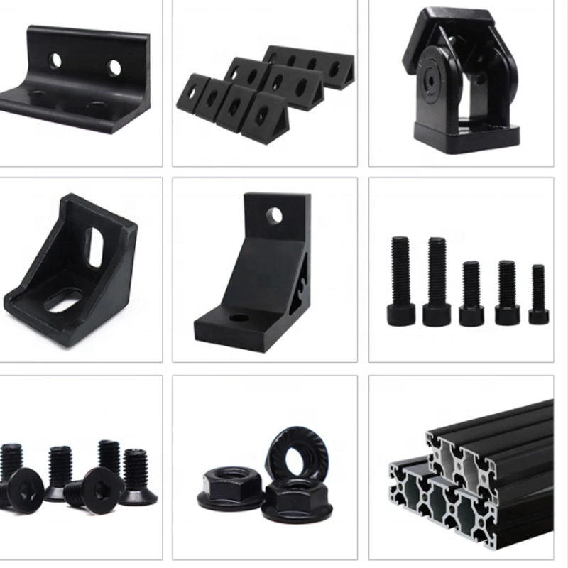 Aluminum Profile T Slot Accessories Black Nylon Slide Hook