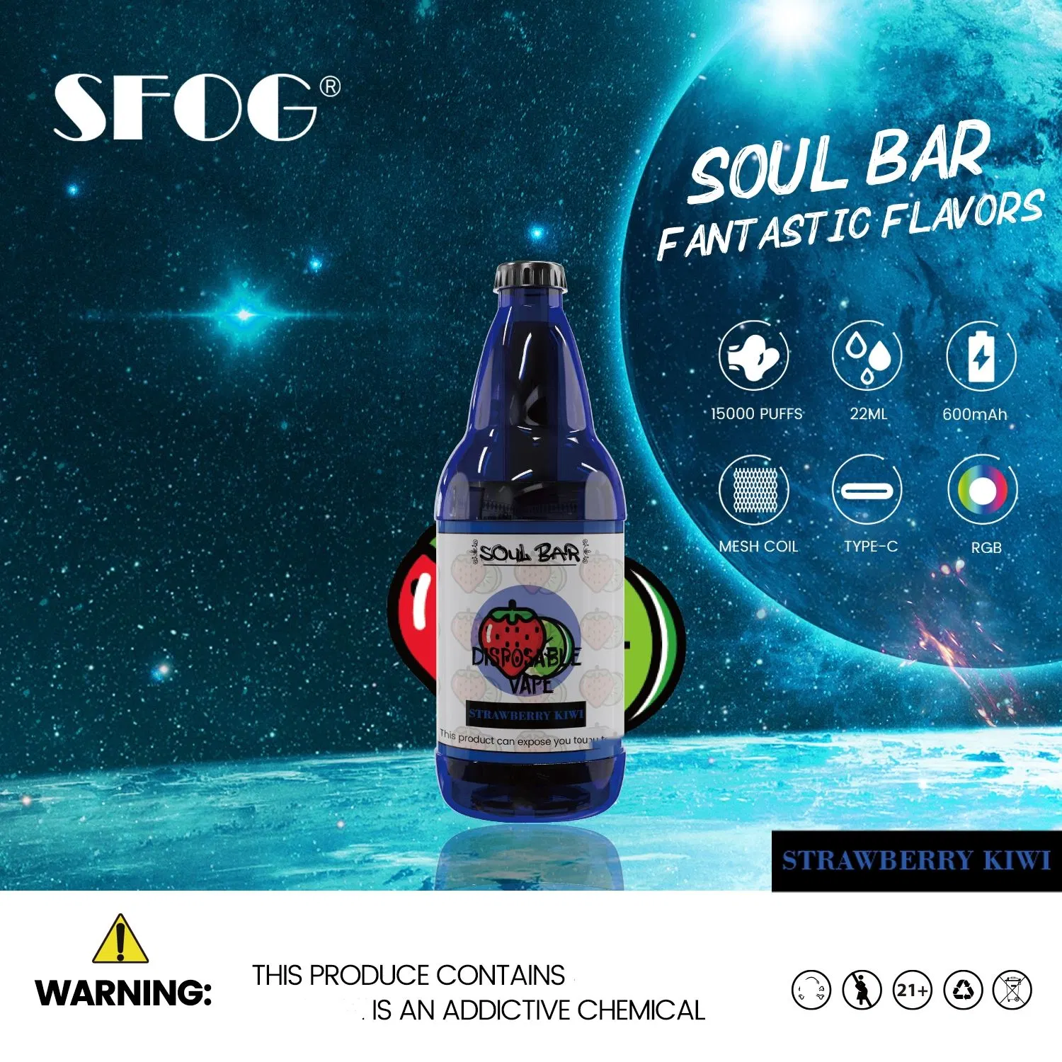 Sfog Brand 15000 Puff Beer Bottle Vape Alibaba Shopping Puff Vape Juice E Cigarettes Crystal PRO Max