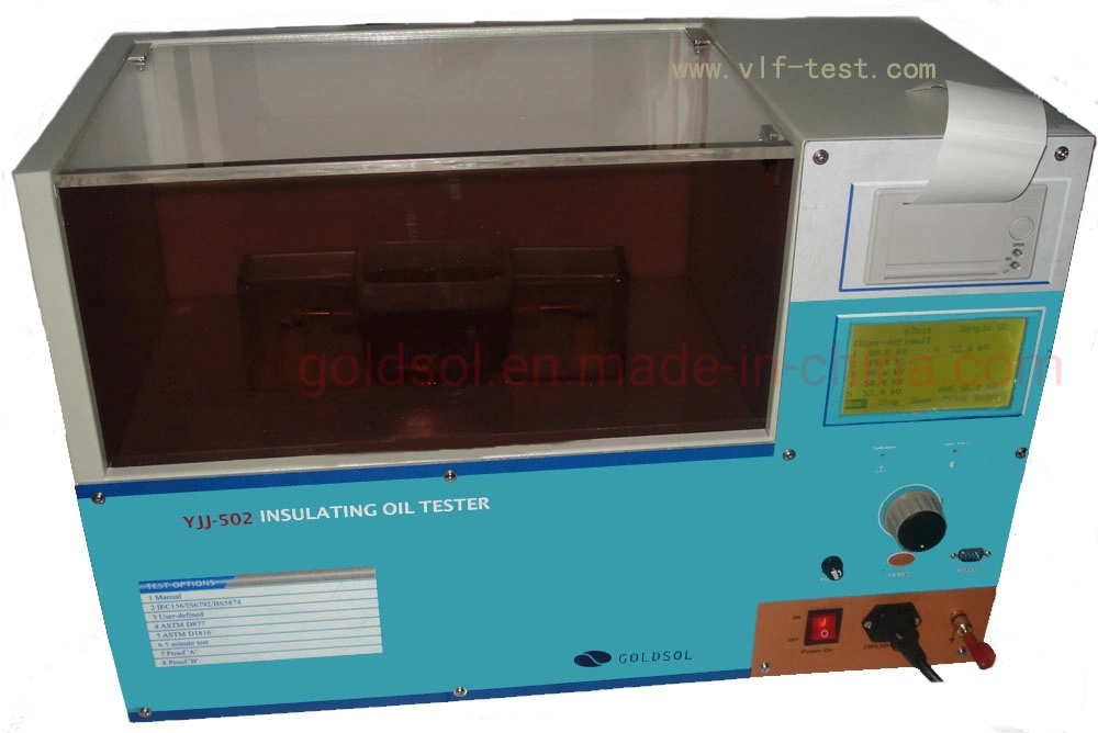 0-100 (KV) Automática de alta calidad aceite aislante rigidez dieléctrica de aceite de comprobador de tensión de ruptura Bdv Tester