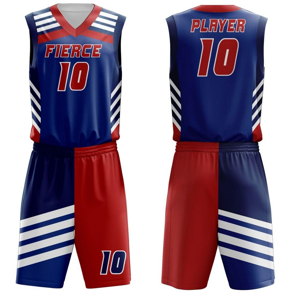 Wholesale Basketball Uniform Latest Best Basketball Jersey Design Sublimation Custom Basketball Uniform Set