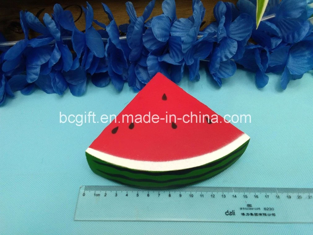Slow Rising Toys PU Squishy Watermelon Slice Piece Shape Scented Squishies for Kids Children and Adults