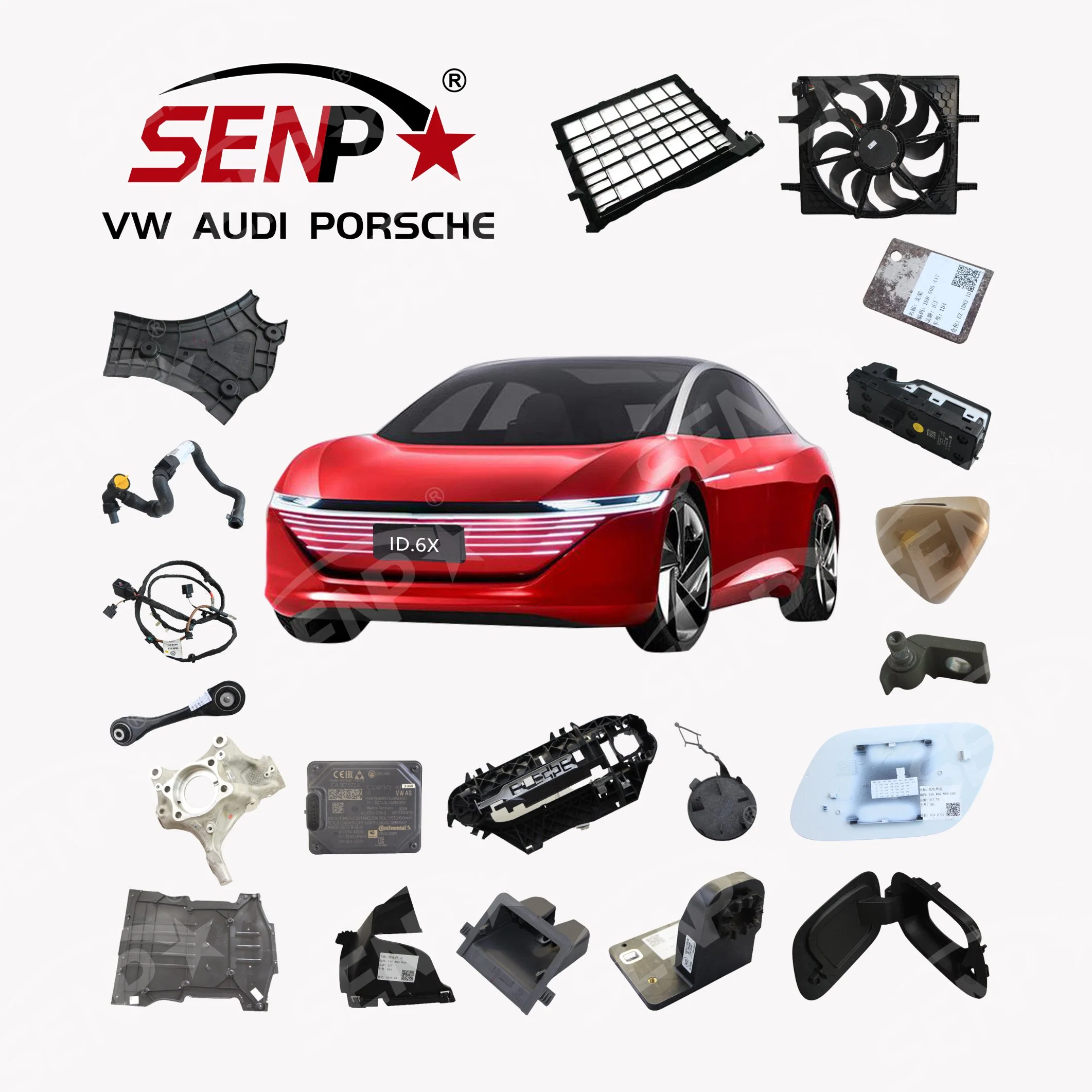 Senp New Arrived Car Front Bumper Rear Front Lighting Body Kit Part for Volkswagen ID4 ID4X ID4 Crozz ID6 ID6X ID6 Crozz