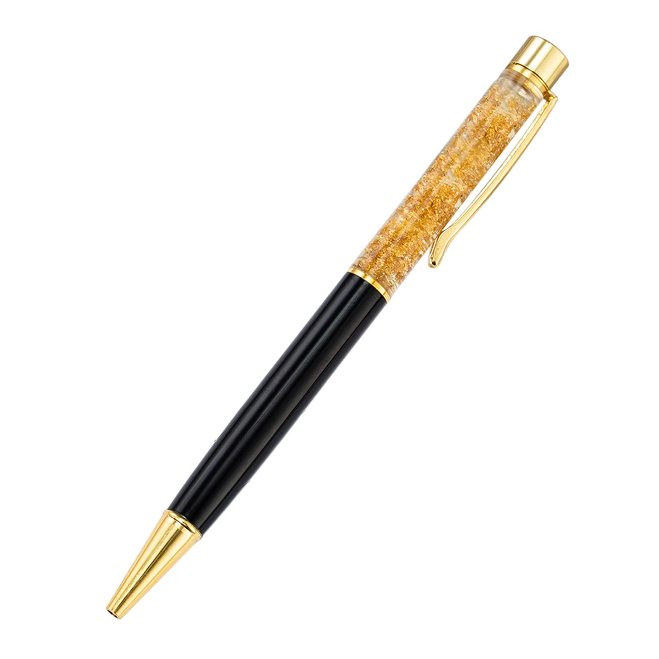 Metal Gold Foil Ball Pen Creative and Exquisite Liquid Gift Ballpoint Pen