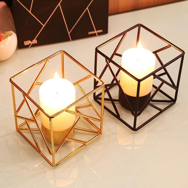 Chaozhou Ceramic Imitation Ancient Geometric Iron Candlestick