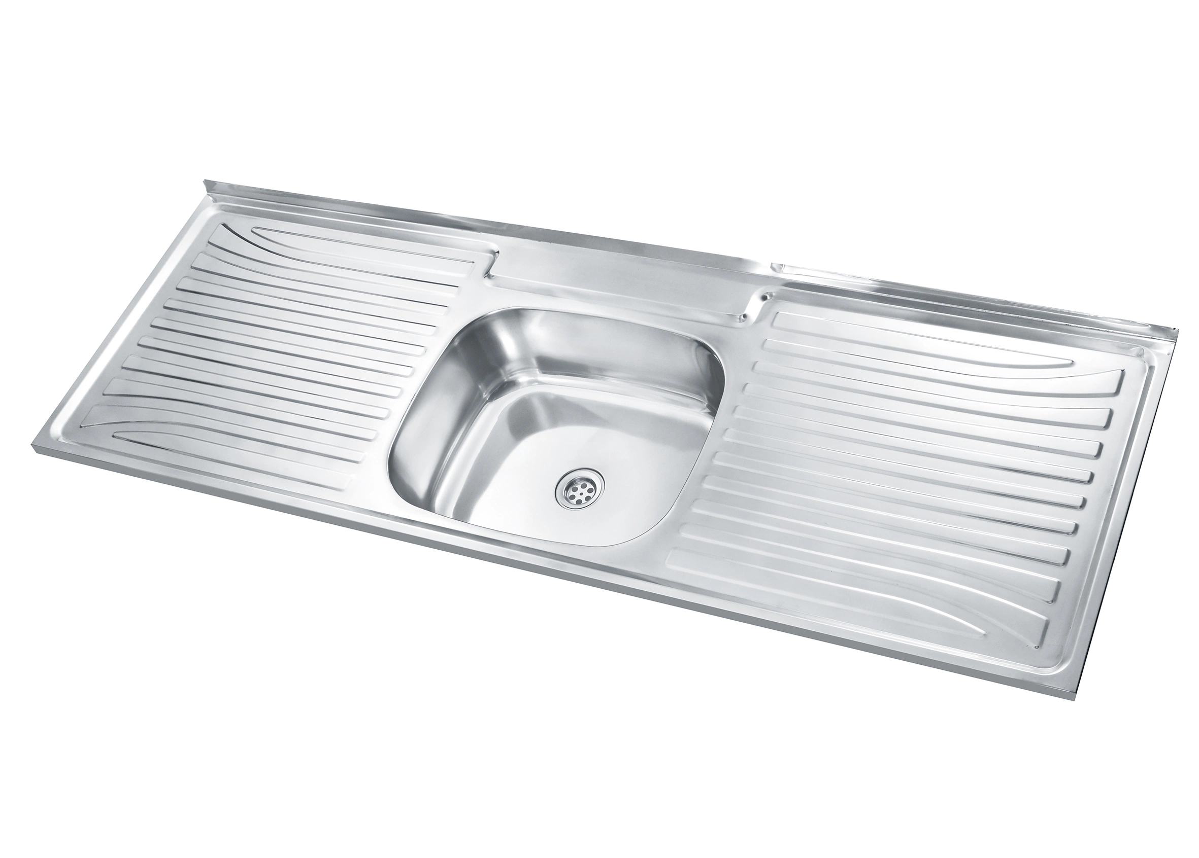 Useful Kitchen Sink Stainless Steel, Large Kitchen Double Sink with Double Drain Plate