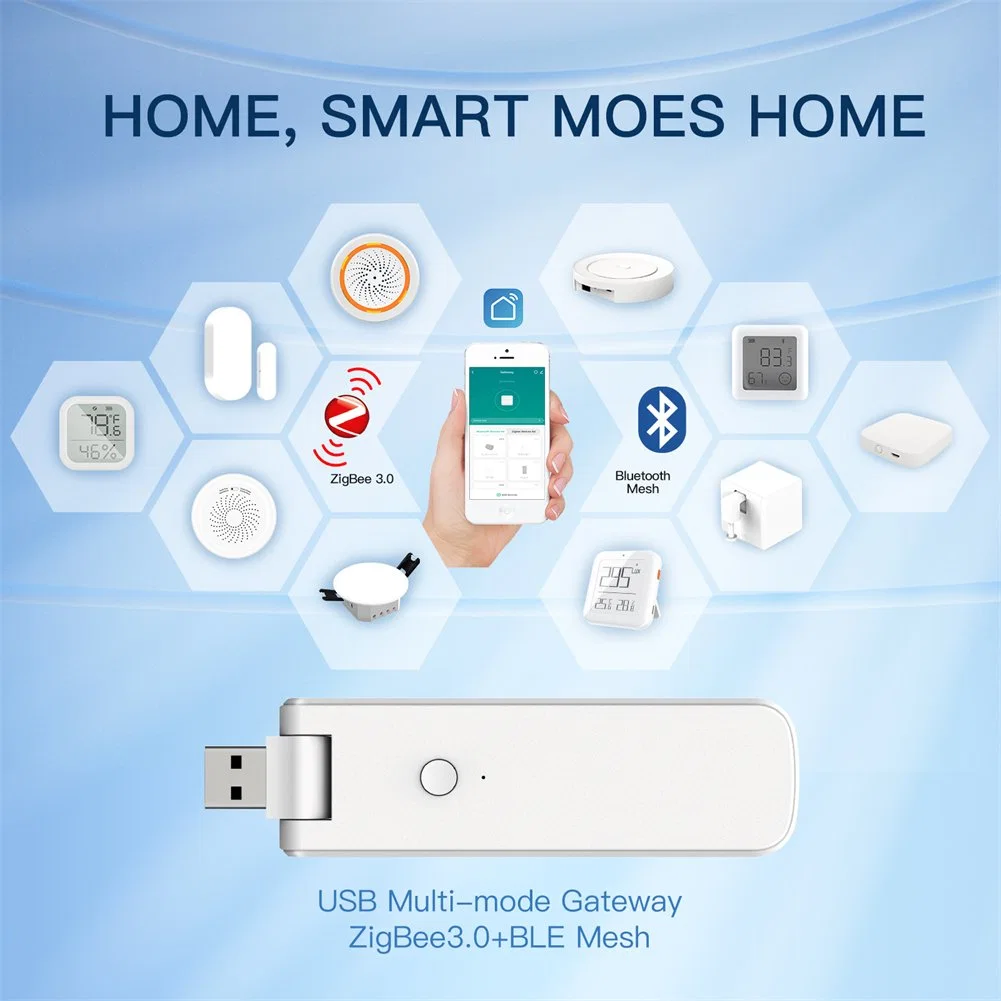 Rts Tuya Multi-Mode Gateway WiFi Zigbee BLE Wireless Hub for Smart Home