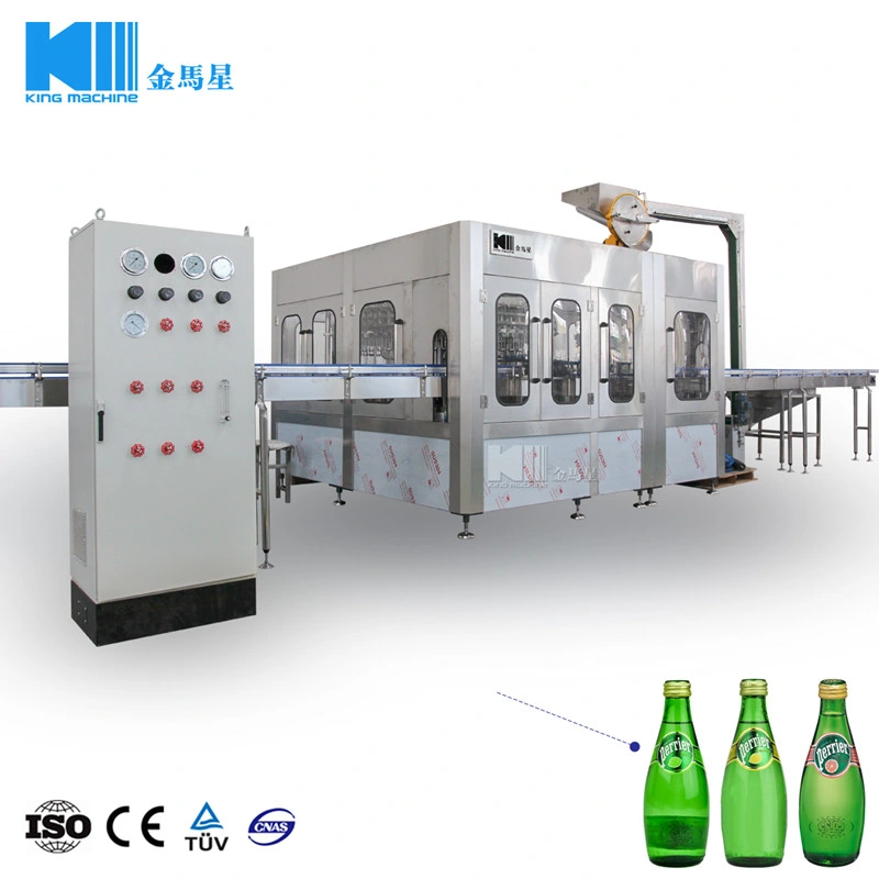 Complete Glass Bottle Soda Water Filling and Capping Device