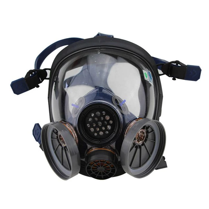 Rubber/Silicone En136 Approved Chemical Respirator Protection Dual Filter Mask