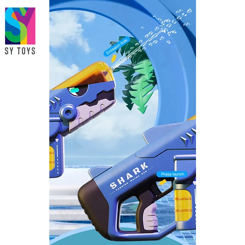 Sy Summer Outdoor Shark Automatic Absorption Powerful Electric High-Pressure Automatic Water Gun Toys