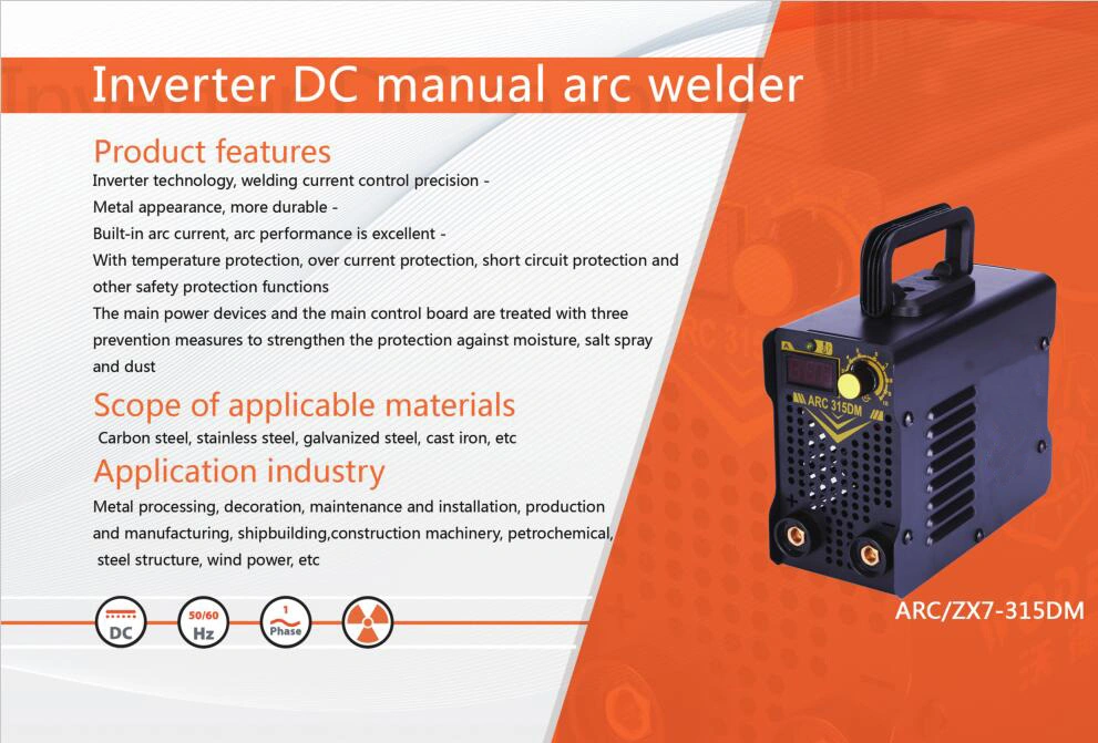 Inverter DC Manual Arc Welder Arc/Zx7-315dm