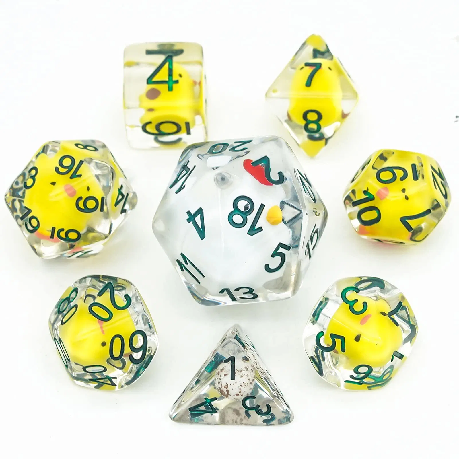 Factory Price New Design Dice Set with Black Drawstring Bag for Board Games