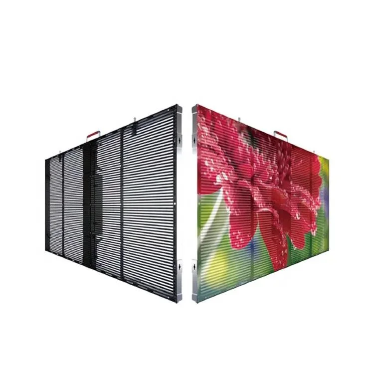 LED Outdoor Transparent LED Display P3.91-7.81 HD Glass Curtain Mesh LED Screen