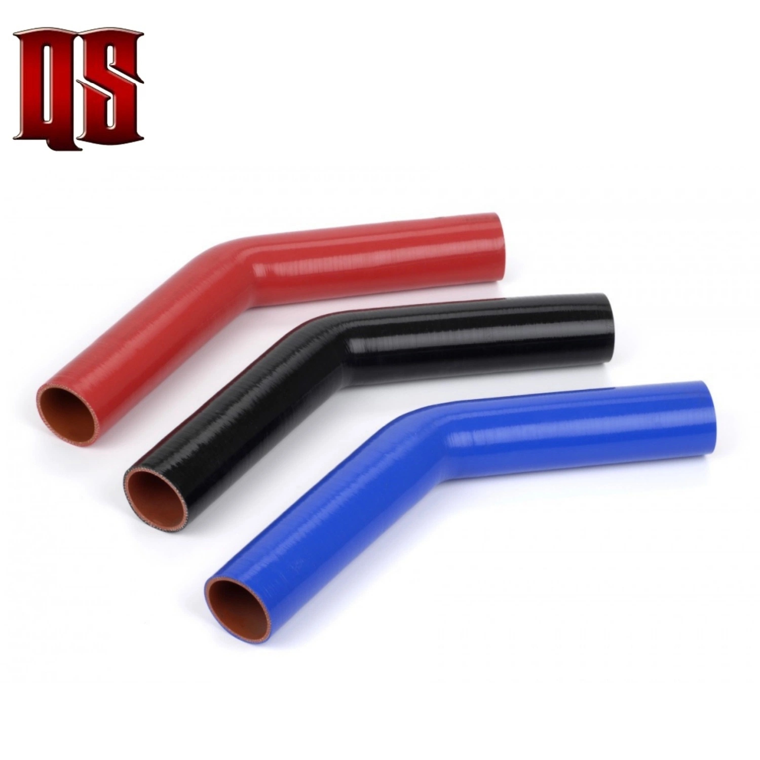 Tuyau en silicone hydrogène droit de haute performance pour intercooler noir rouge bleu.