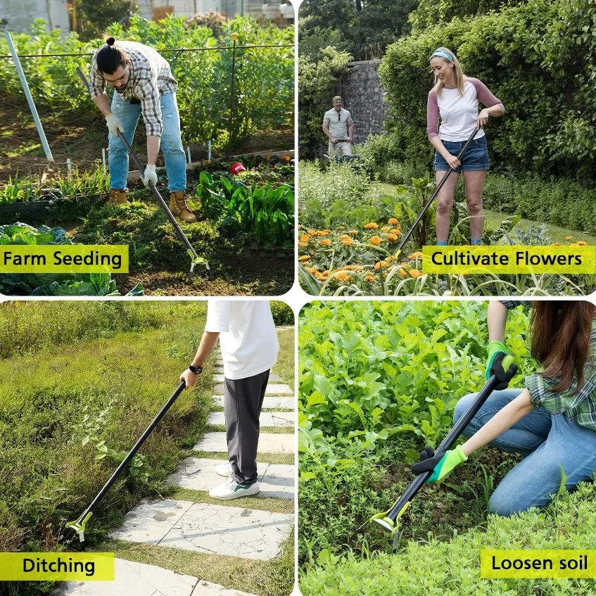 Heißer Verkauf 74 Zoll Einstellbare Garten Hoe Lockern Boden Garten Werkzeug