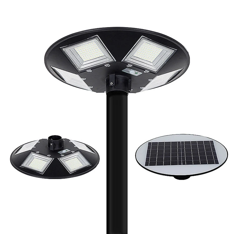 Good Price Decorative Walkway UFO Solar Power Garden Street Light Lamp with Pole 150W 250W 300W Solar Street Light