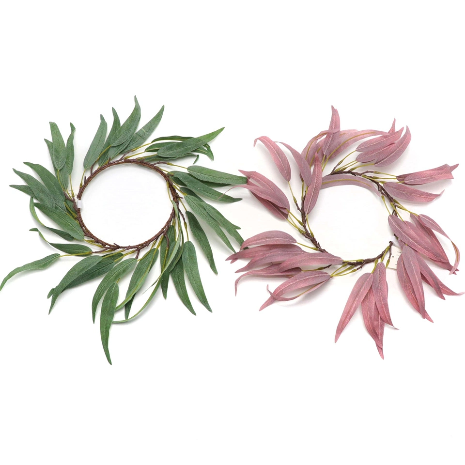 Wreath de hojas de Oliva Artificial al por mayor para decoraciones de Navidad decoraciones Colgantes En ventanas y puertas