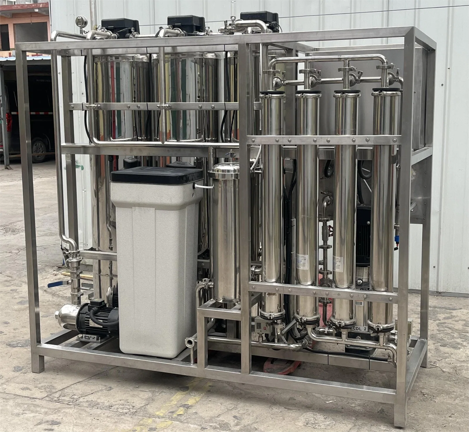 FRP Stainless Steel Purified Water Treatment Reverse Osmosis System Industry RO Equipment