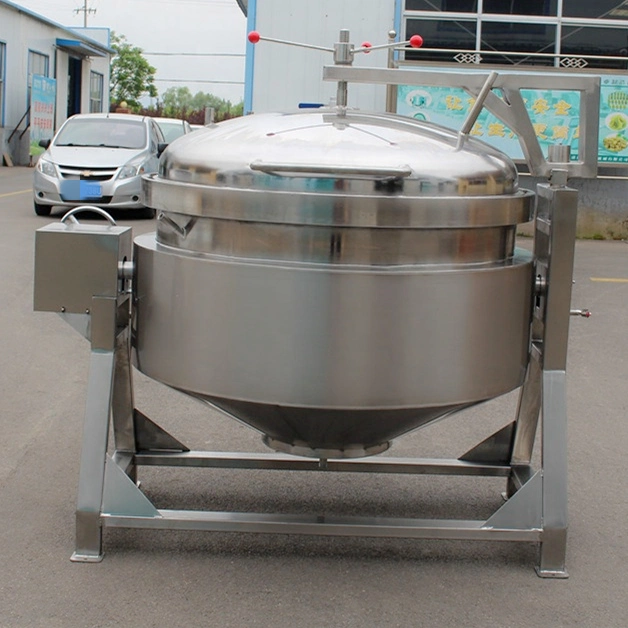 500 Liter Gas Heating Pressure Cooking Pot Electric Cooker for High Viscosity Food Making