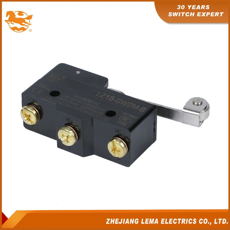 Lema Short Hinge Metal Roller Lever CE Approvals Lz15-Gw22m-B Micro Switch