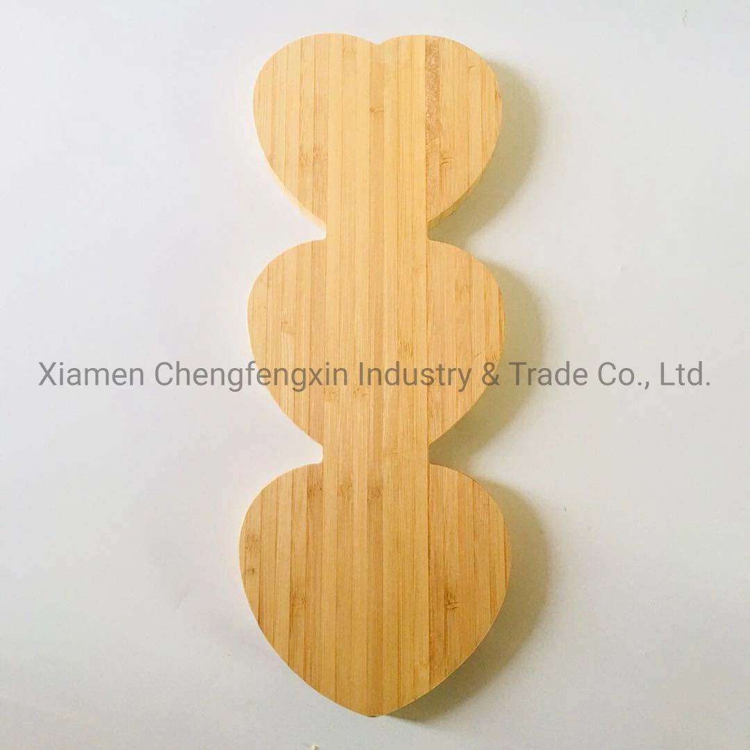 Bamboo Snack Bread Fruit Serving Tray Love Heart Shaped Bamboo Serving Tray Plate