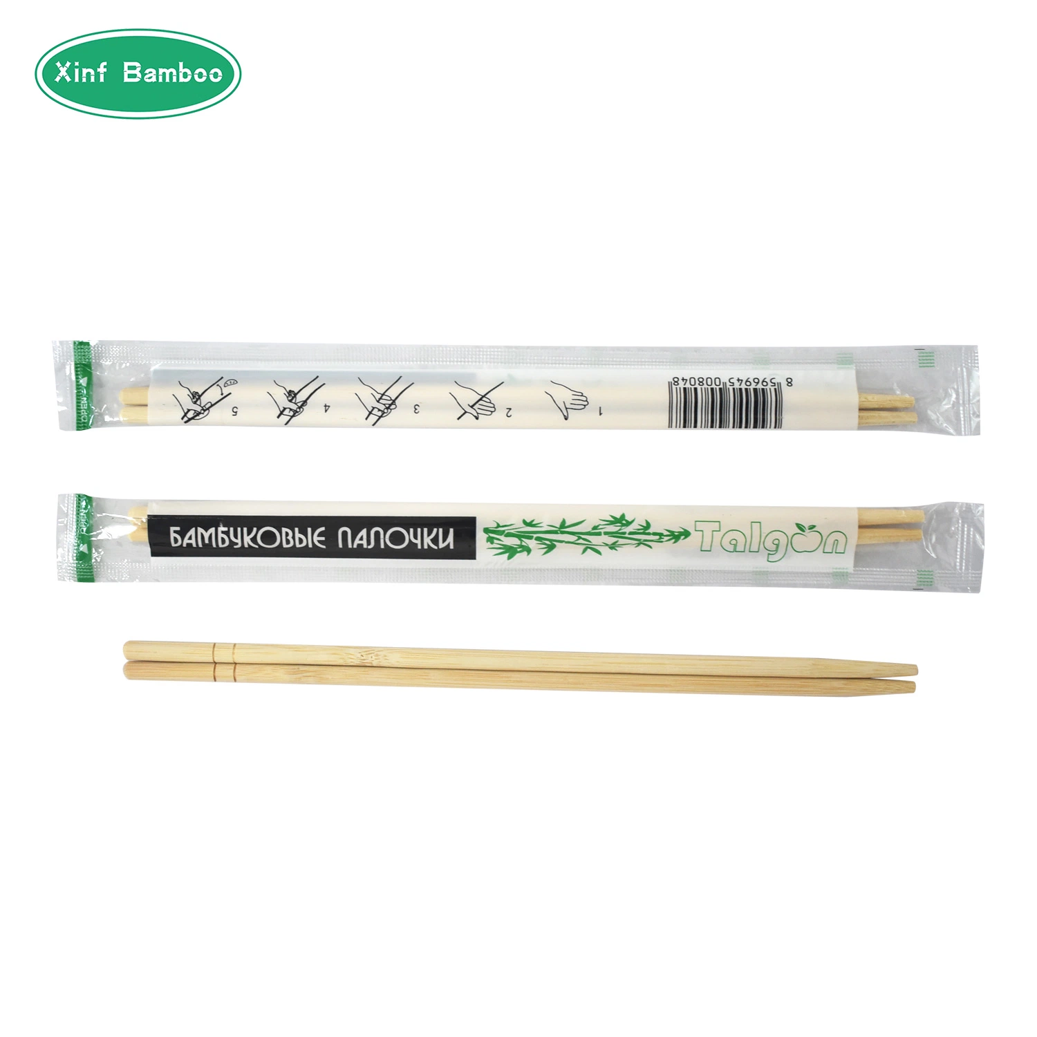 Wholesale/Supplier Disposable Household Tableware Bamboo Chopsticks Individual OPP Packaging Wrapped