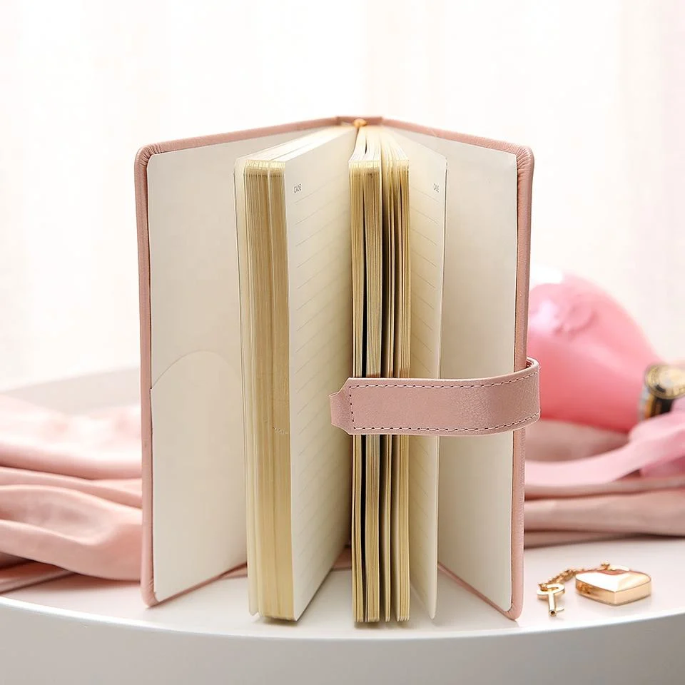 Coeur Journal de verrouillage de l'ordinateur portable personnalisable avec Design Journal portable Rose