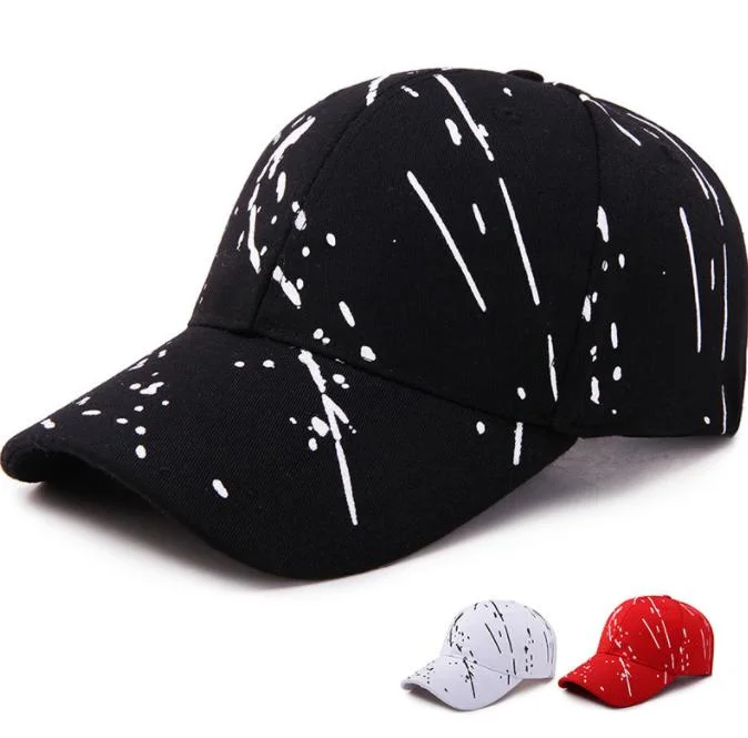 Peaked Cap Female Graffiti Full Print Hat Men&prime; S Korean Fashion Baseball Cap Spring and Summer Outdoor Shade Meteor Cap for Wholesale