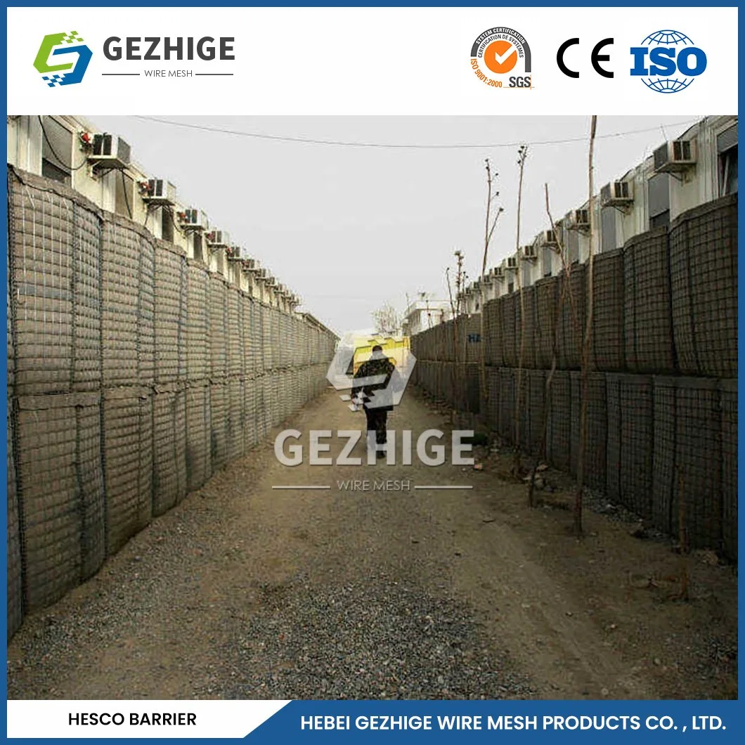 Gezhige Galvanized Hexagonal Gabion Netting Factory Heavy-Duty Gabion Bag China Strong Explosion-Proof Performance Flood Control Barrier