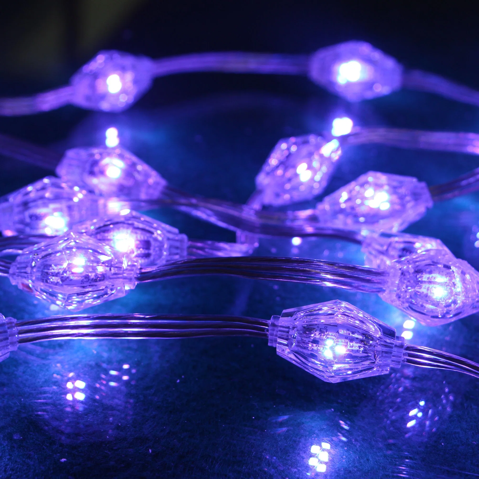 قطر ثلاثي الأبعاد، ستارة LED، 12 فولت، كرة LED بكسل RGB لمدة نادي/مسرح