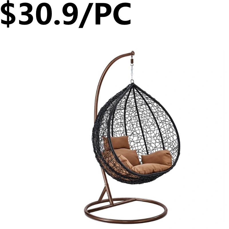 Romantik PE Rattan Outdoor hängenden Garten Patio Dormitory Swing Chair