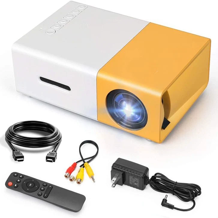 Factory Yg300 4K HD USB Cinema Theatre Beamer YG 300 Multimedia-Proyector Spiel Mini Portable Home LED LCD-Pocket-Projektor