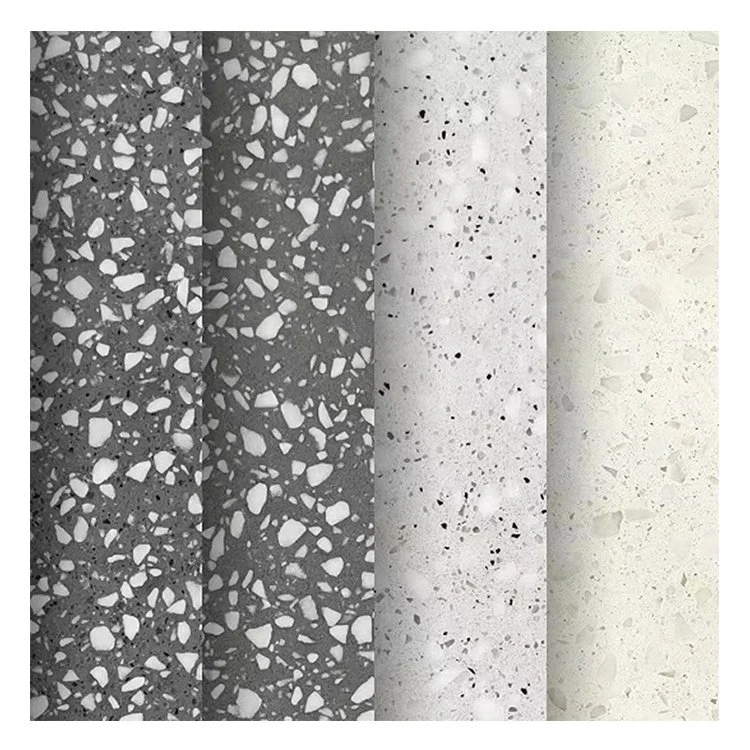 Dark Grey Terrazzo Tiles Artificial Stone Tile