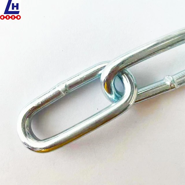 6mm DIN763 cadena de eslabones galvanizados eléctricos de acero soldado