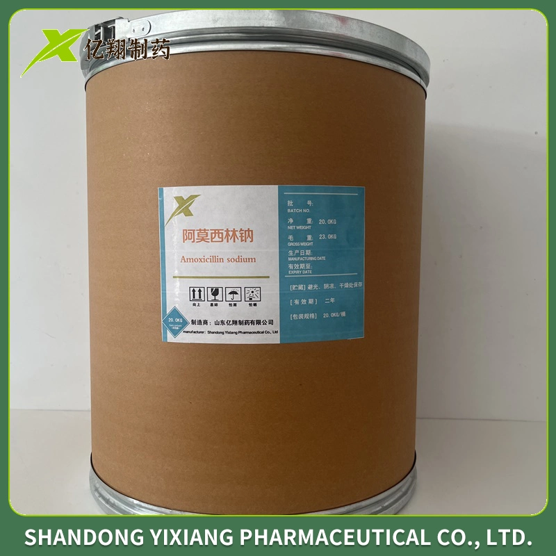 Pharmaceutique Chimique Amoxicilline Sodium CAS 34642-77-8 Antibiotique Amoxicilline Sodium Poudre de Matières Premières Amoxicilline Sodium