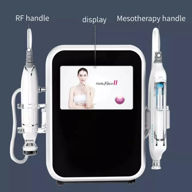 Beauty Machine Portable Hello Face 2 in 1 Eye Bag Removal Face Lifting Whitening Massager Needle Free Mesotherapy Machine