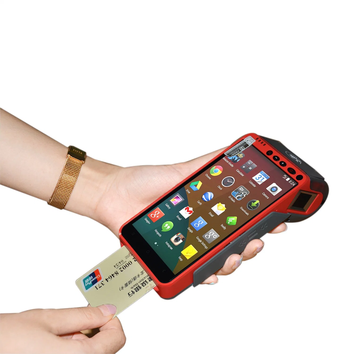 EMV PCI Handheld POS Terminal All in One Android with Touch Screen GPRS Bluetooth WiFi Qrcode Scanner Printer Z100