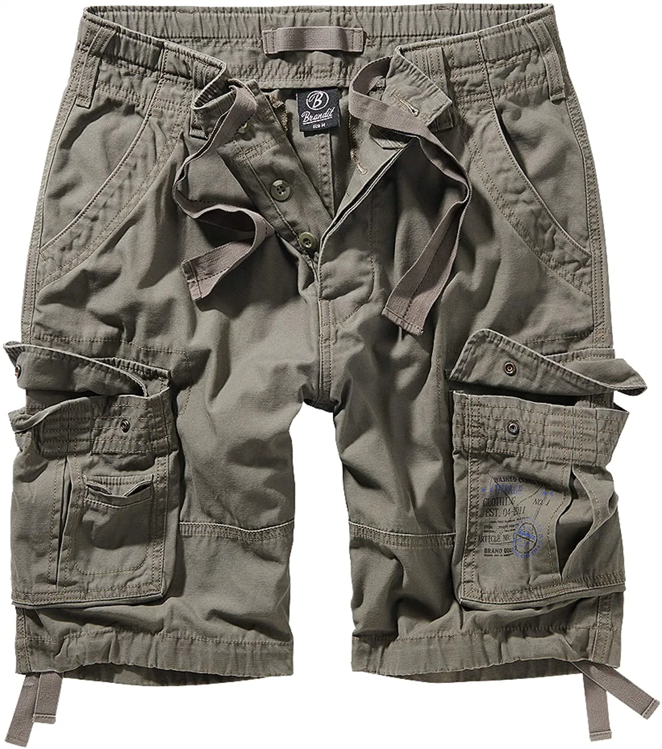 Cargo-Shorts Aus Reiner Vintage-Baumwolle Mit Lässigem Look Für Herren