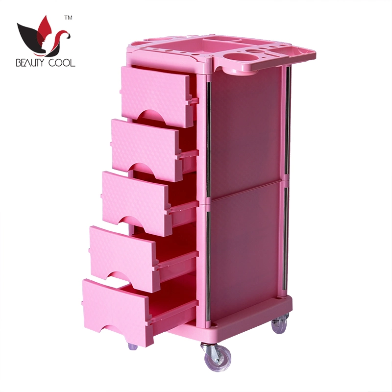 El Acero plástico Carrito Salón de belleza y peluquería Mobiliario de peluquería equipo