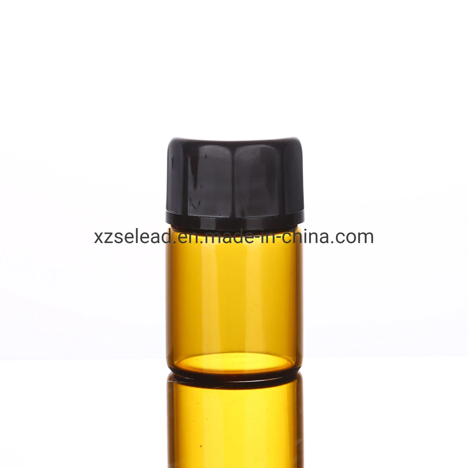 Los reactivos de aromaterapia Perfume muestras de Mini botellas de vidrio ámbar de viales de aceite esencial de los contenedores con reductores de orificio