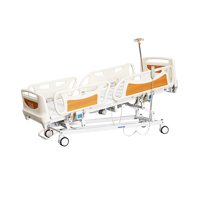 Ya-D5-7 Economic Five Function Electric Adjustable Bed Nursing ICU Hospital Bed with Side Rail Control