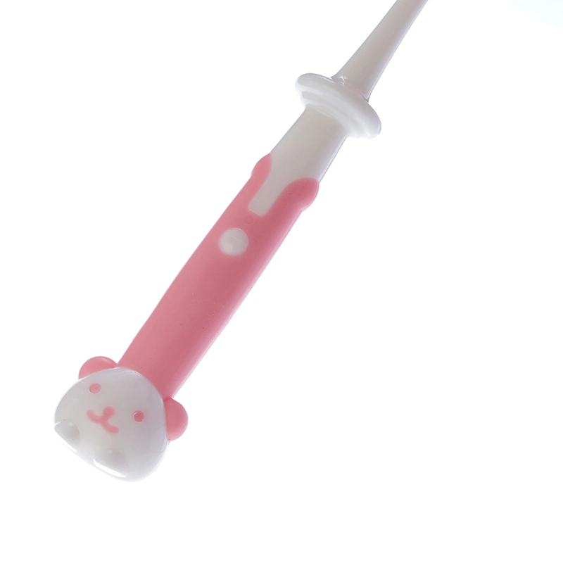 Free Sample Children Cartoon Tooth Brush Soft Bristle Plastic Baby Kids Toothbrush with Car Toy