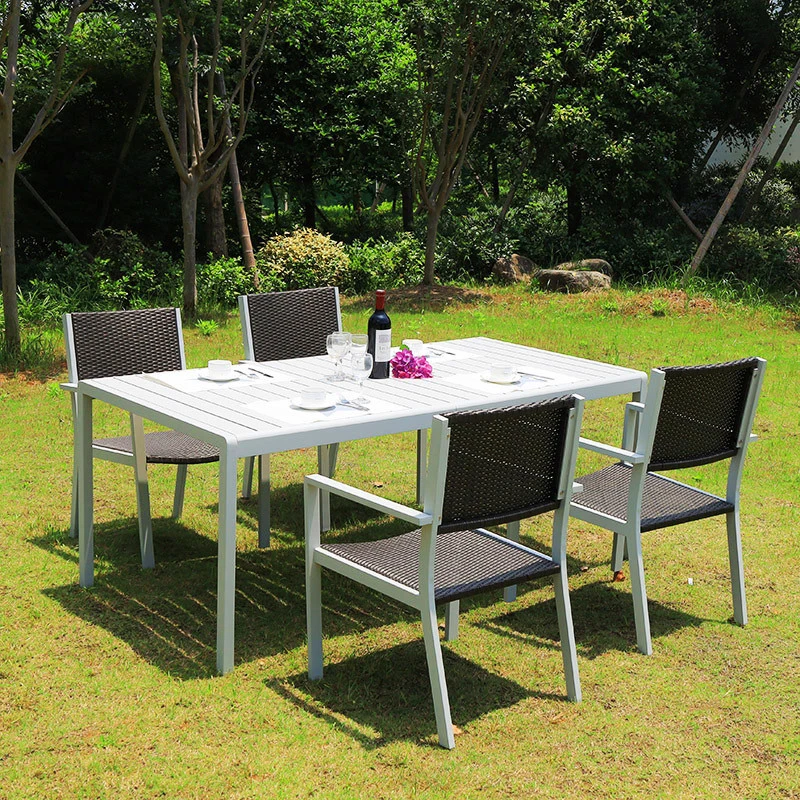 3 STÜCK Outdoor-Patio-Möbel-Set mit Couchtisch für Hof Und Bistro