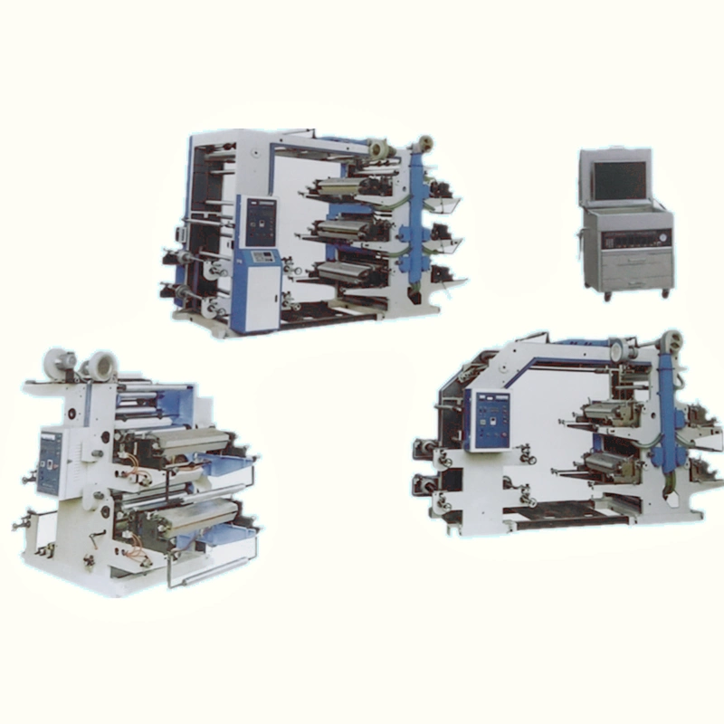 Mingde Hot Sale 4 Colors Printing Press Combined with Film Blowing Machine