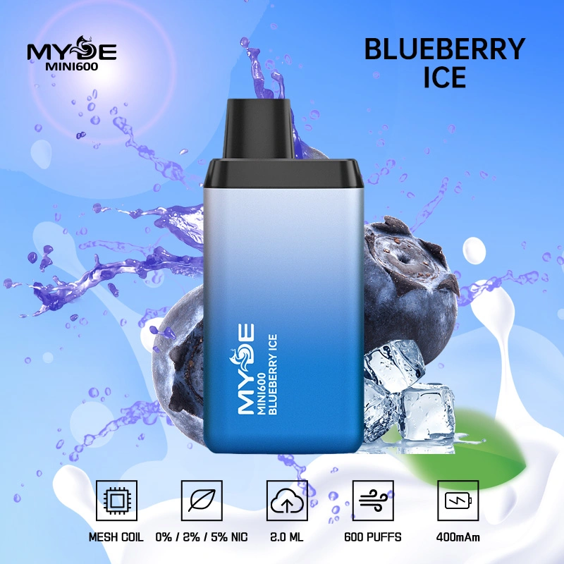 Well Vape Pen Myde 6000 أطعم الفاكهة نكهات البيع الساخنة قطعة صغيرة