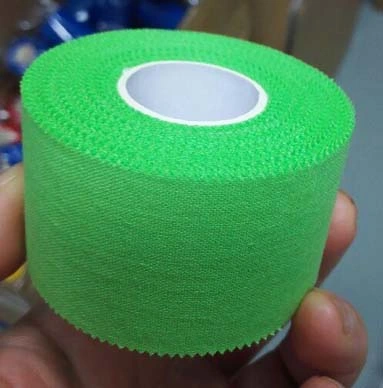 Sports Taping Wrist/Ankle/Calf Compression Rigid Taping Wrap Size 2.5cm/3.8cm/5cmx9.14m or to Be Customized