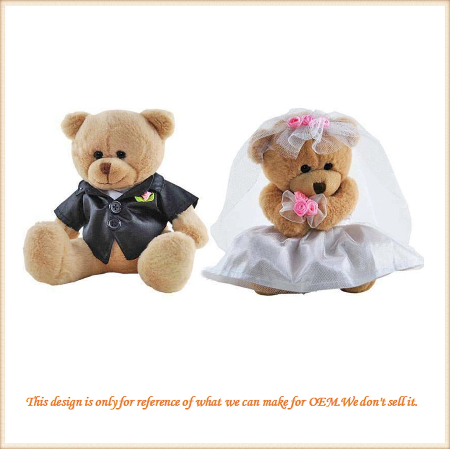 Casal personalizado Teddy Bear casamento dom para os amigos