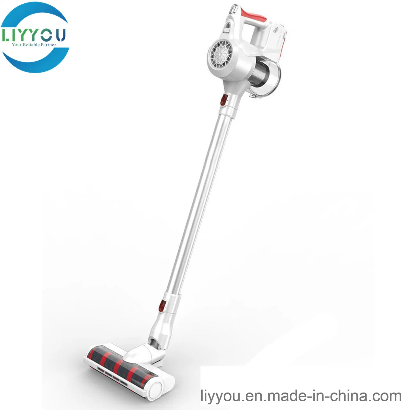 Cordless Handheld Upright Rechargeable Dual Cyclone Electrical Rotating Brush Stick Vacuum Cleaner